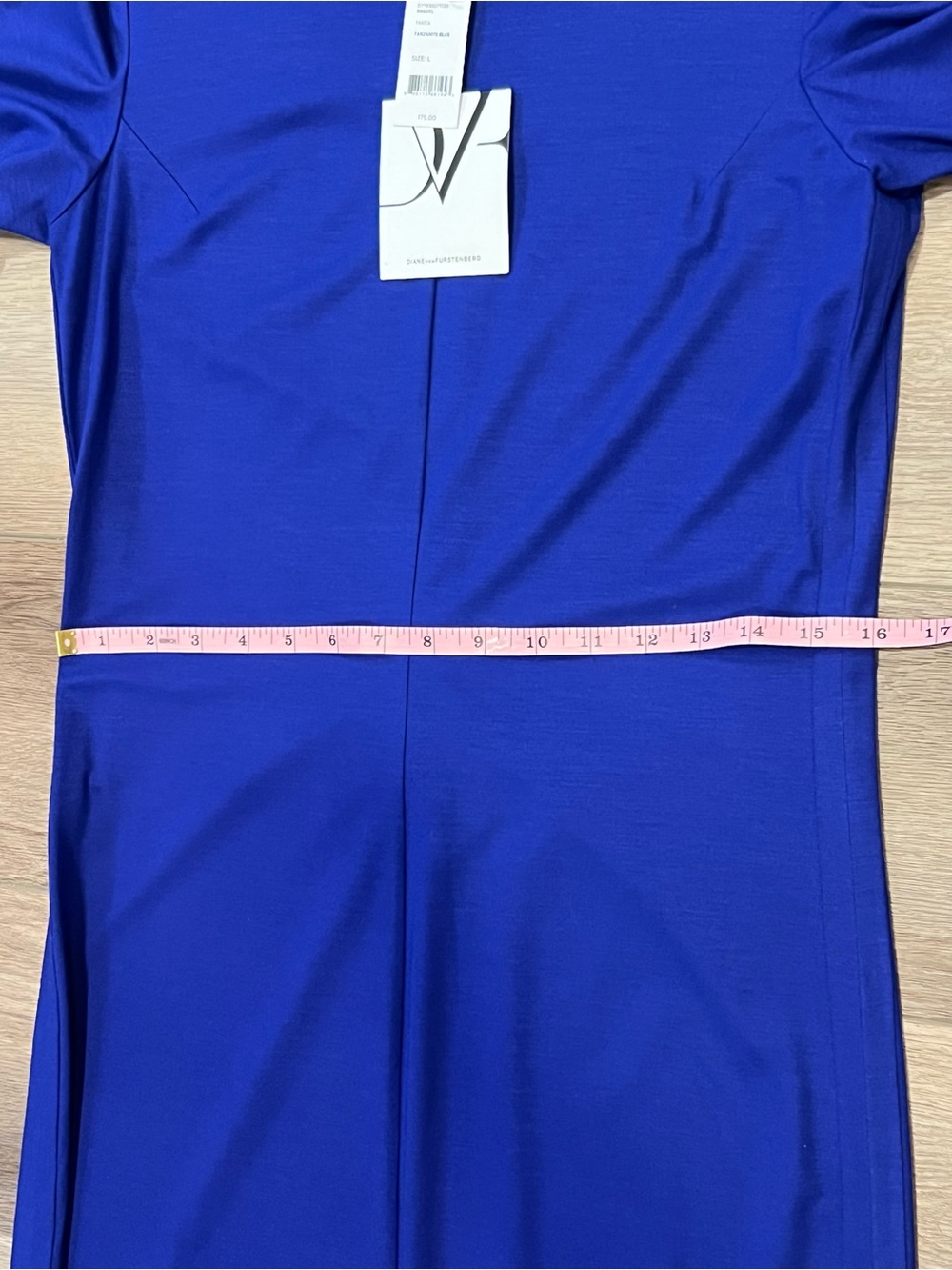 Diane Von Furstenberg Raquel Sheath Dress Royal Blue Tanza Chic Minimalist - Picture 8 of 14